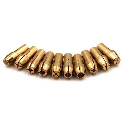 10Pcs/Set Mini Drill Chucks Adapter 0.5mm-3.2mm Mini Drill Chucks Chuck Adapter Micro Collet Brass For Power Rotary Tool