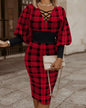 The Long-Sleeve Hollow-Waist Dress
