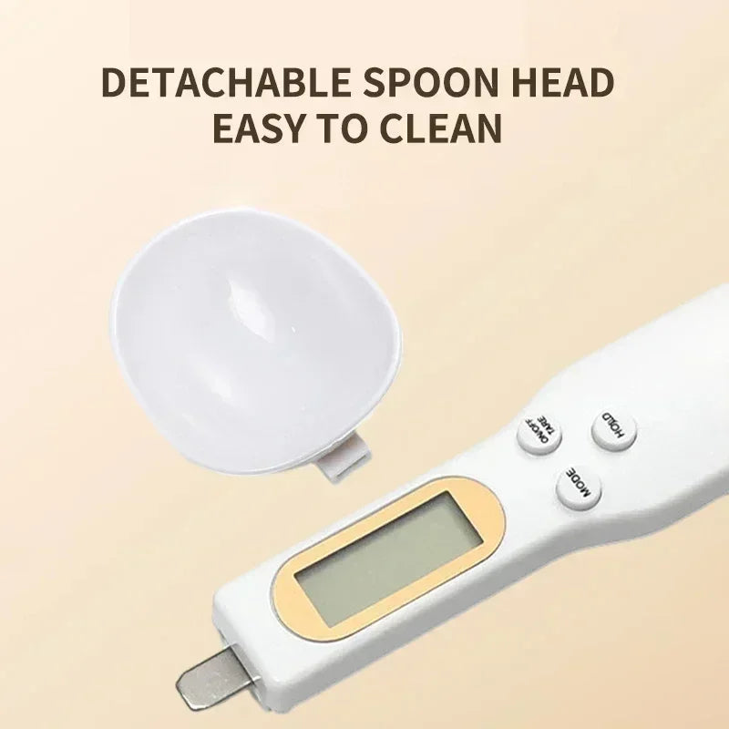 Mini Spoon Scale Digital Kitchen Scale Electronic LCD Food Scale 0.1-500g Weight Measuring Kitchen Tool for Milk Coffee