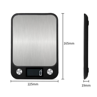 Kitchen Electronic Digital Scales 15Kg/1g Weighs Food Cooking Baking Coffee Balance Smart Stainless Steel Digital Scale Grams
