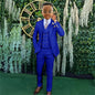 Suit Boys Wedding Tuxedo Brown Jacket Vest Pants 3 Piece Set Formal Clothes Holiday Party Blazer Kids Custom Outfit
