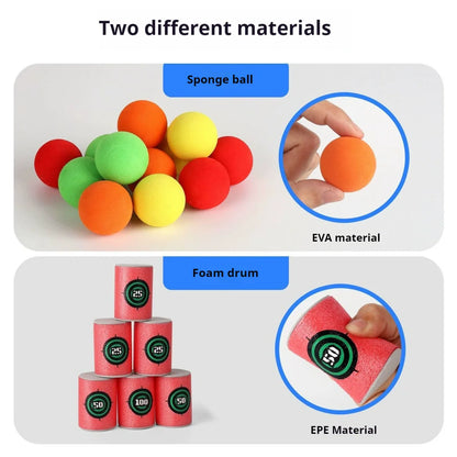 Montessori Educational Children's Outdoor Game Toy - Sport Slingshot Target Sticky Ball Dartboard Basketball Board