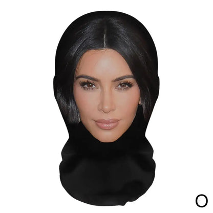 Full Face Mask Celebrity Ball-game Star Face Mask Simulation Kanye Shiesty Mesh Mask For Men Party Supplies Cosplay Props Novel
