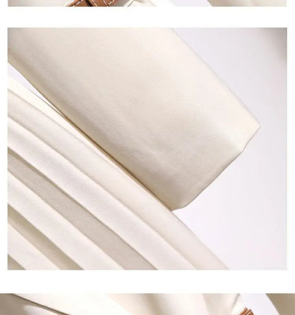 French suit dress women's 2025 autumn new high-end  thin gentle long-sleeved skirt  Regulai Fit vestido