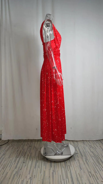 Women Sexy Evening Dresses Sexy Elegant Red Cocktail Party Chic Gala Graduation Luxury Formal Occasion Bridesmaid Gown Dress