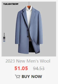 Oversized Men's Wool Overcoat 5XL High Quality Business Casual Winter Jacket Coat Men Clothing Woolen Coats A2F6009