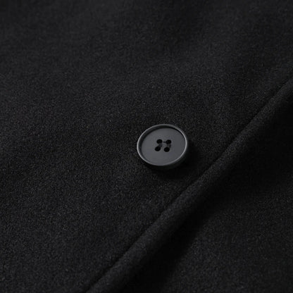 Casual Women's Woolen Blend Coats Women Stand Collar Single-breasted Long Sleeve Thick Warm Jacket 2025 Autumn New in Outwear