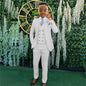 Suit Boys Wedding Tuxedo Brown Jacket Vest Pants 3 Piece Set Formal Clothes Holiday Party Blazer Kids Custom Outfit