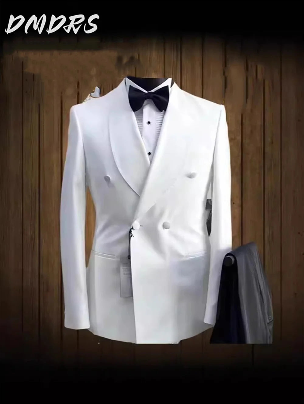 Classic solid color Men's Suit set For Wedding Dress Elegant Single Breasted Jacket Pants For Business Men Groomsmen vestidos
