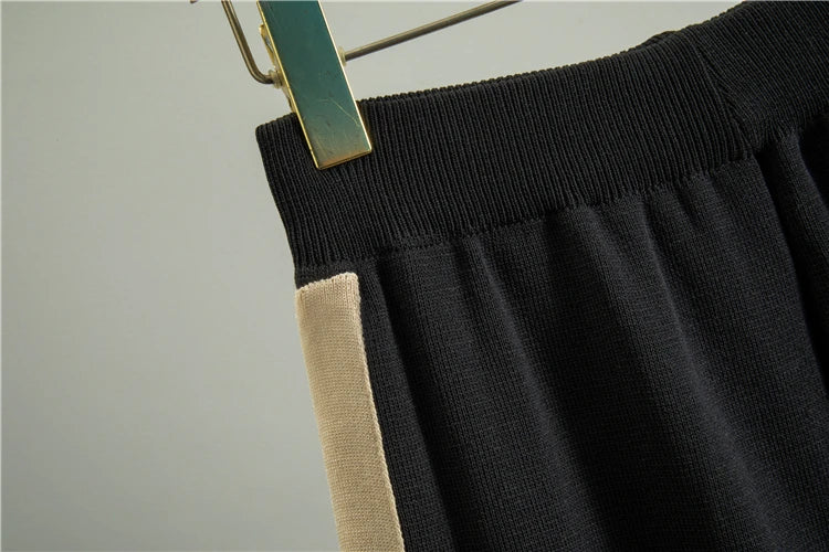 2025 Sportsuits for Women Two Piece Knitted Suits Sweatshirts Long Pants Fashion Sets Spring Casual Zipper Suits