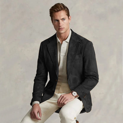 Men's Suit Jacket Suede Single Breasted Casual Elegant Man Clothes Male Set Coat for Men Blazers Luxury Designer Formal Clothing