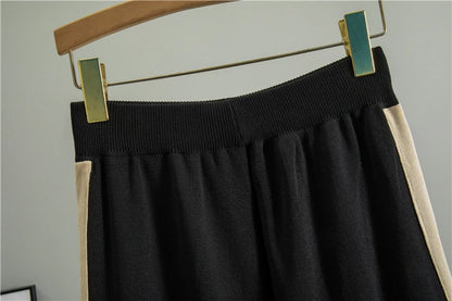 2025 Sportsuits for Women Two Piece Knitted Suits Sweatshirts Long Pants Fashion Sets Spring Casual Zipper Suits