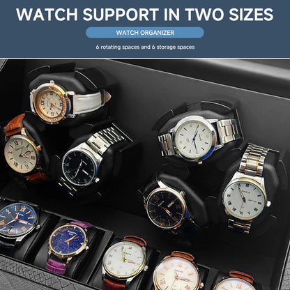 Watch Winders Box for Automatic Watches Box 6 watches Rotate Stand Jewelry Store Display Box