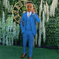 Suit Boys Wedding Tuxedo Brown Jacket Vest Pants 3 Piece Set Formal Clothes Holiday Party Blazer Kids Custom Outfit