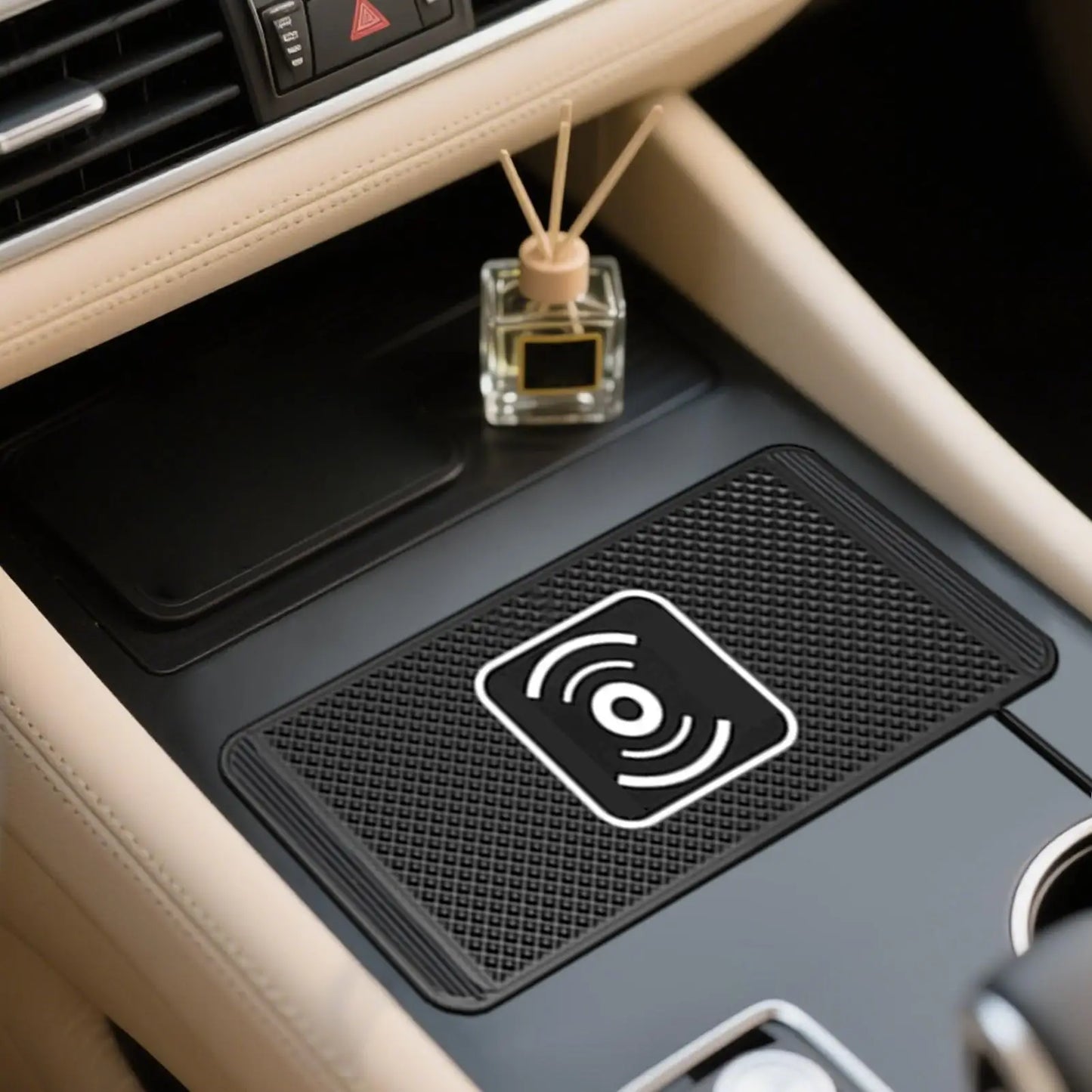 Wireless Car Charger Pad Wireless Phone Charger for Car 39 Inch Cable Automatic Sensing Non-Slip Charging Mat for Phone Vehicle