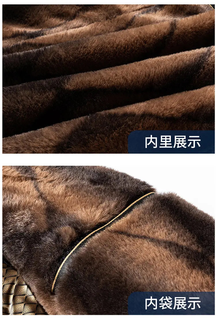 Men Woolen Coats Men's business Casual Trench Coat Winter Coat with wool liner Men 2026 Autumn Winter Wool Coat