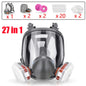 27 In 1 6800 Industrial Painting Spraying Respirator Gas Mask 15 In 1 Suit Safety Work Filter Dust Full Face Mask Replace MMM