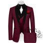 Mens Tuxedo Suit for Men 3 Piece Suit Men Slim Fit Suits One Button Shawl Lapel Wedding Suit Tuxedos Prom Suit costume homme
