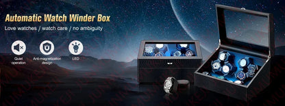 Watch Winders Box for Automatic Watches Box 6 watches Rotate Stand