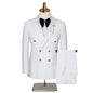 Men's Suit (Blazer+Vest+Trousers) Fashionable Gentleman Business Double-breasted British-style Banquet Host Casual Wedding Suit