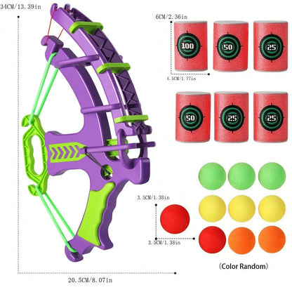 Montessori Educational Children's Outdoor Game Toy - Sport Slingshot Target Sticky Ball Dartboard Basketball Board