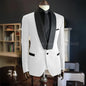 Men Suits High Quality Black Velvet 3 Piece Jacket Pants Vest Elegant Blazer Luxury Outfits Wedding Evening Party Costume Homme