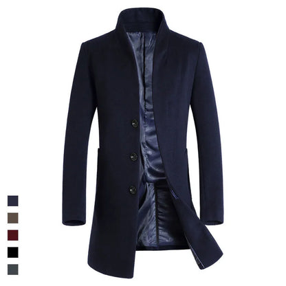 Oversized Men's Wool Overcoat 5XL High Quality Business Casual Winter Jacket Coat Men Clothing Woolen Coats A2F6009