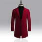 Autumn and Winter Men's Woolen Coat  Over Coat Long Winter Mens Wool Coats and Jackets