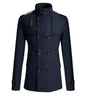 Men's Woolen Overcoat for Autumn and Winter. Korean Style Men's Clothing, Fashionable Slim-fit Double-breasted Mid-to-long Coat.