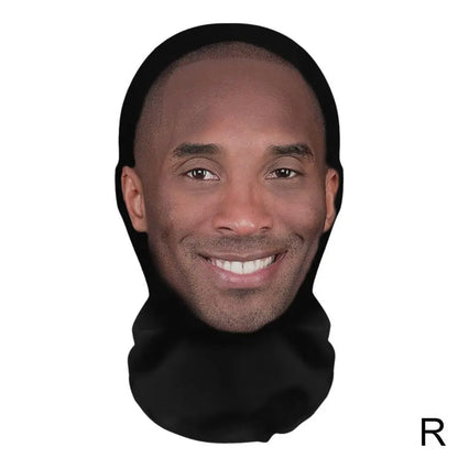 Full Face Mask Celebrity Ball-game Star Face Mask Simulation Kanye Shiesty Mesh Mask For Men Party Supplies Cosplay Props Novel