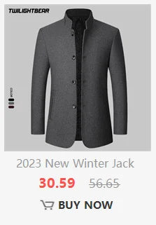 Oversized Men's Wool Overcoat 5XL High Quality Business Casual Winter Jacket Coat Men Clothing Woolen Coats A2F6009