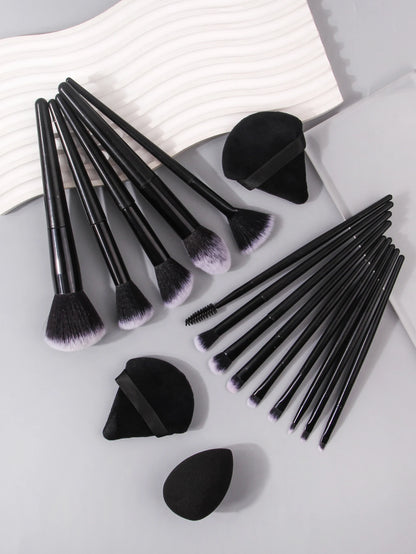 Black Makeup Brush Set Professional Super soft detail brush Blush Brush Foundation Concealer Eyeshadow Brush Women Beauty Tool