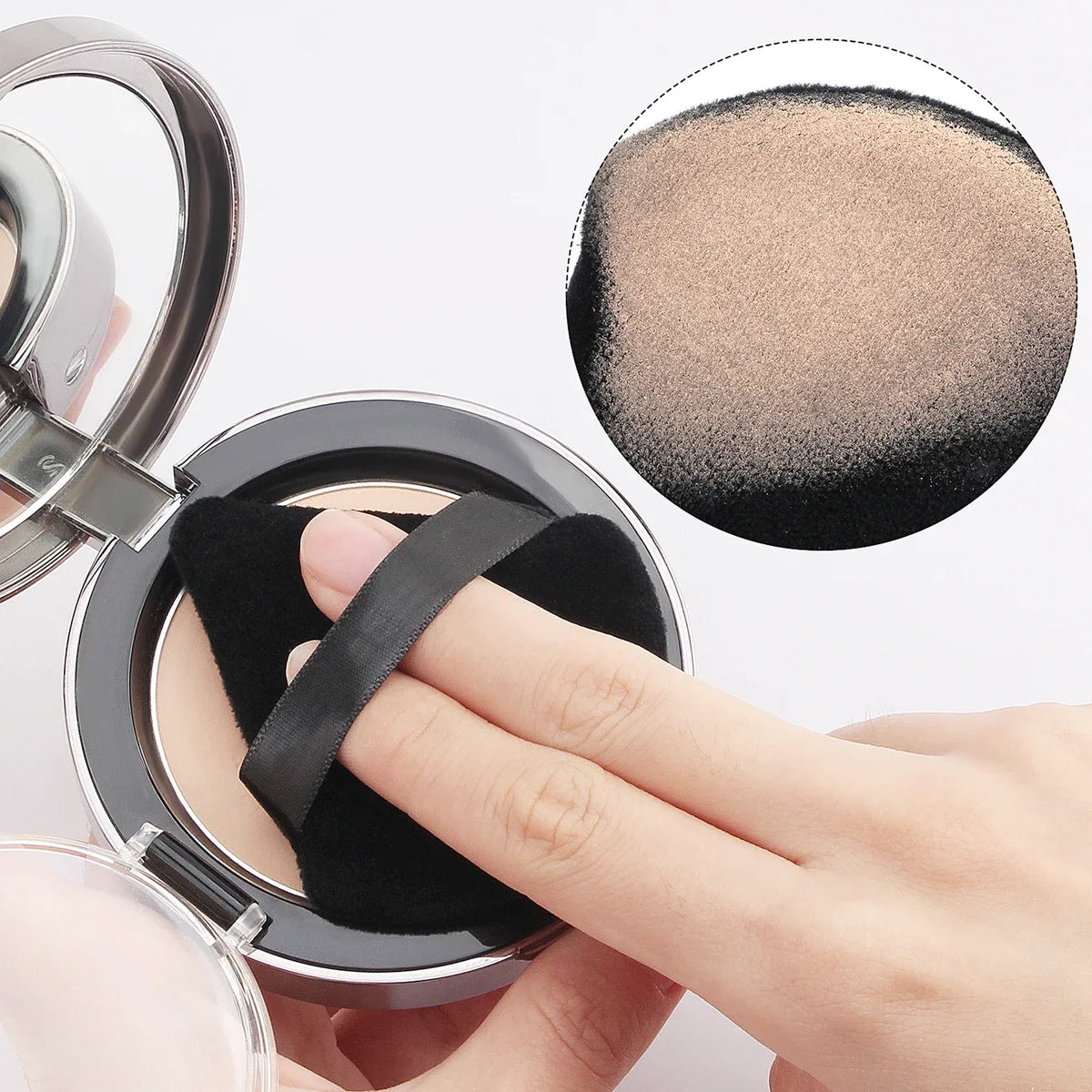12pcs Makeup Puff Kit Blending Sponge Triangle Powder Puff Finger Air Puff For Flawless Make Up Beauty Tool Facial Tool