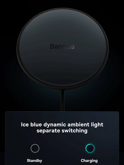 Baseus Magnetic Wireless Charger Car Phone Holder 15W Fast Charging Wireless Car Charger Holder For iPhone 16 15 14 13 Car Mount