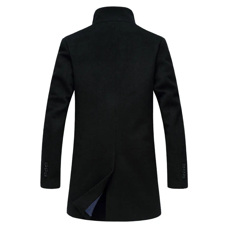 Oversized Men's Wool Overcoat 5XL High Quality Business Casual Winter Jacket Coat Men Clothing Woolen Coats A2F6009