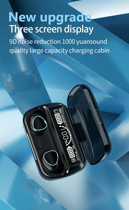 New Arrival M10 Earphone Wireless Headset High Quality Perfect Sound Earbuds Sports Game Music BT Headphone with Power Bank