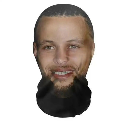 Full Face Mask Celebrity Ball-game Star Face Mask Simulation Kanye Shiesty Mesh Mask For Men Party Supplies Cosplay Props Novel