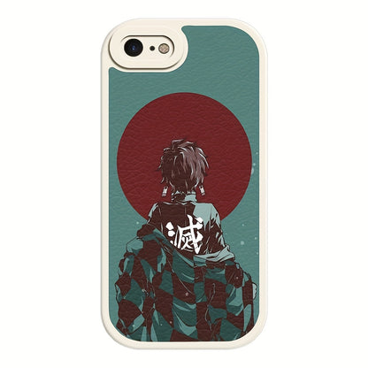 Stylish Icon Print Lambskin Phone Case - Basic Cases with Animation Design, Flexible TPU Rubber, Shockproof Protection, and Compatible with Multiple iPhone Models