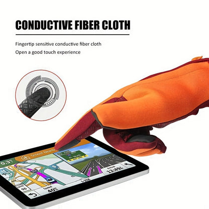 Men'S and Women'S Outdoor Touchscreen Windproof Gloves - Full-Finger Design, Warm-Keeping, Gloves for Cold Weather, Winter Gloves|Stylish Glove Design|Warm Gloves