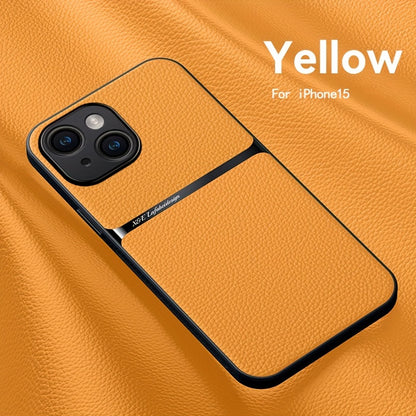Litchi Pattern PU Leather Phone Case For Iphone15promax With Built-in Magnetic Suction 14 Promax Luxury Style 11 PU Leather 13 Promax Full Package Fall Protection Case