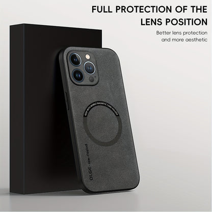 Yamba Artificial Leather Magnetic Phone Case Suitable For IPhone 15promax/15pro/15plus/15/14pro/13pro/13/12 Protective Case