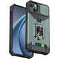 Heavy-Duty Shockproof Phone Case with a Metal Stand And Card Slot, Compatible with for iphone 17 Pro Max, 16 Pro Max, 15 Pro Max, And 14 Pro Max.