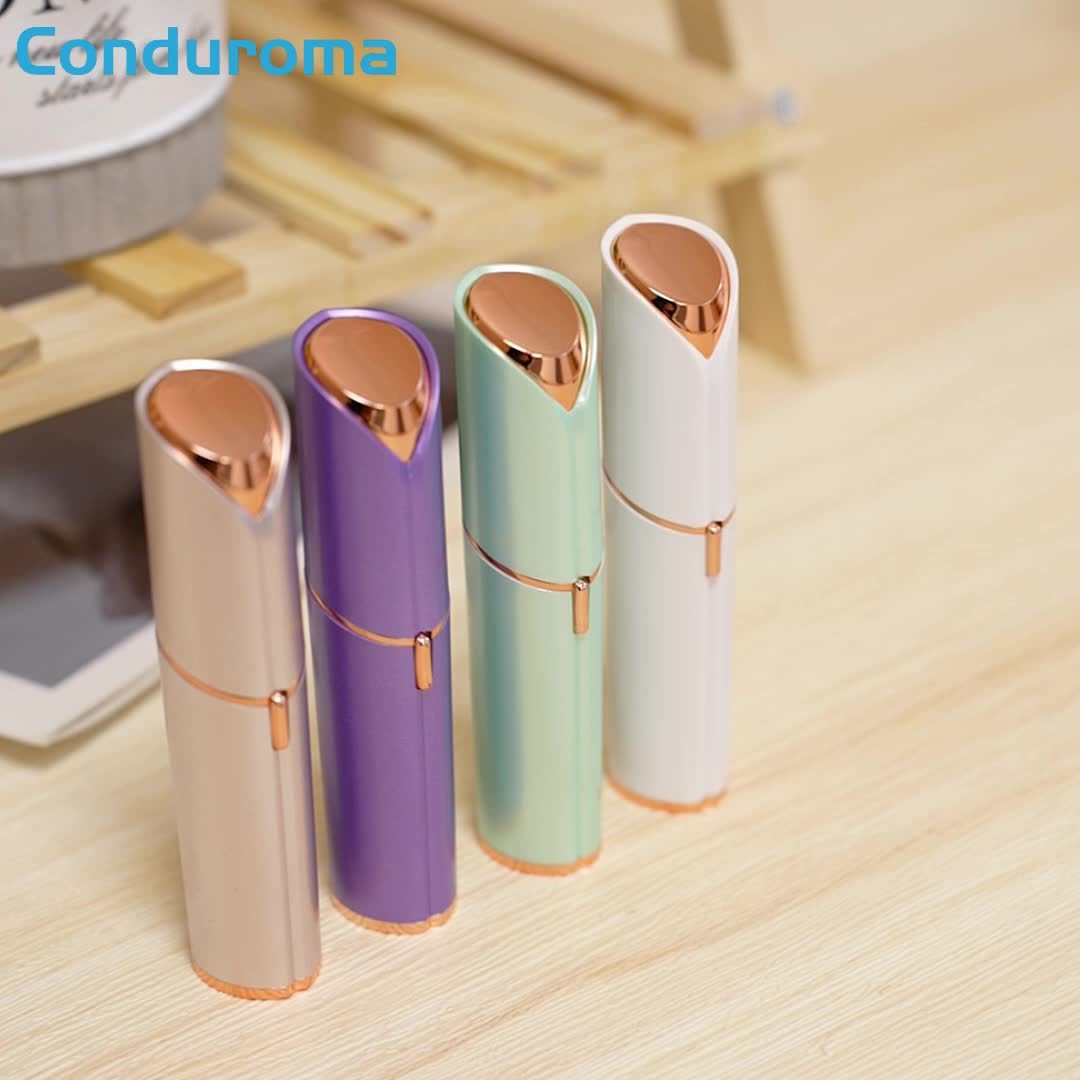 Women's Painless Hair Remover, Battery Powered Facial Hair Remover