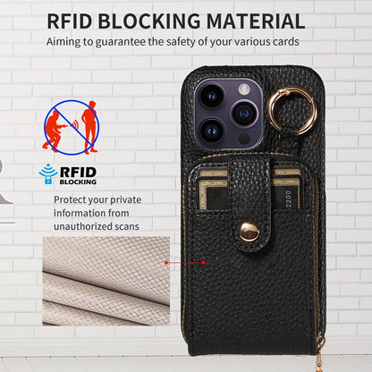 Phone Case Cover Anti-Fall Card Holder Crossbody Bag, For IPhone 15/15Plus/15Pro/15ProMax, IPhone 14/14Plus/14Pro/14ProMax, With Hook, With Long Lanyard Multifunctional Zipper Card Storage Leather Phone Case Cover