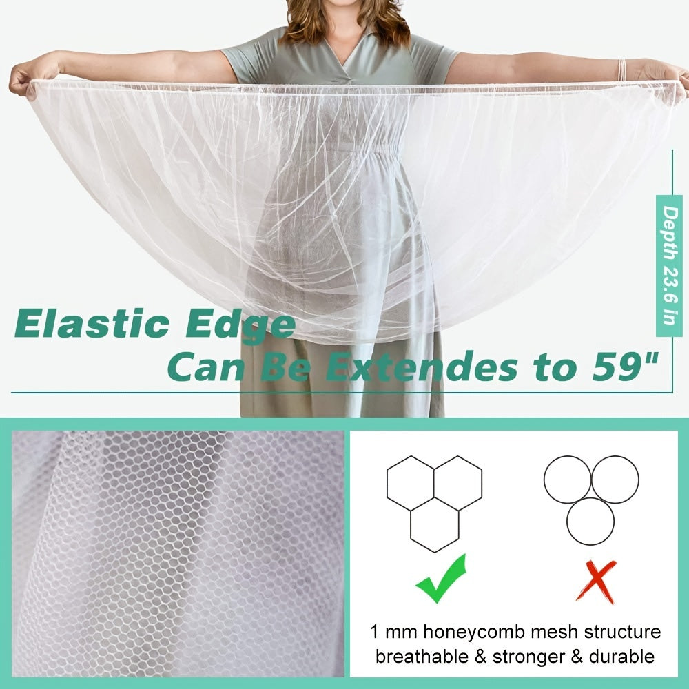 Portable Mosquito Net Suitable for Strollers, Bassinets & Cradles - Breathable Baby Bug Proof Net for Travel, Durable & Machine-Washable Mosquito Net for Stroller, Playard, Pack N Play, for stroller Mosquito Net (for stroller