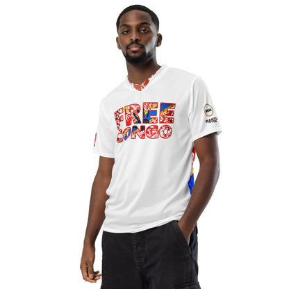Free Congo  unisex sports jersey white
