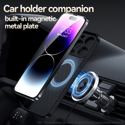 Litchi Pattern PU Leather Phone Case For Iphone15promax With Built-in Magnetic Suction 14 Promax Luxury Style 11 PU Leather 13 Promax Full Package Fall Protection Case