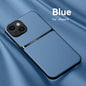 Litchi Pattern PU Leather Phone Case For Iphone15promax With Built-in Magnetic Suction 14 Promax Luxury Style 11 PU Leather 13 Promax Full Package Fall Protection Case
