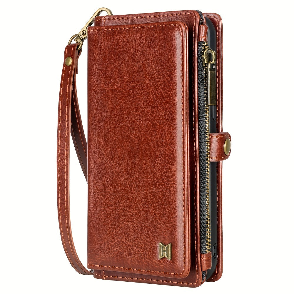 Wallet Zipper Magnetic Handbag Phone Case For IPhone 11 12 13 14 15 Pro Plus ProMax
