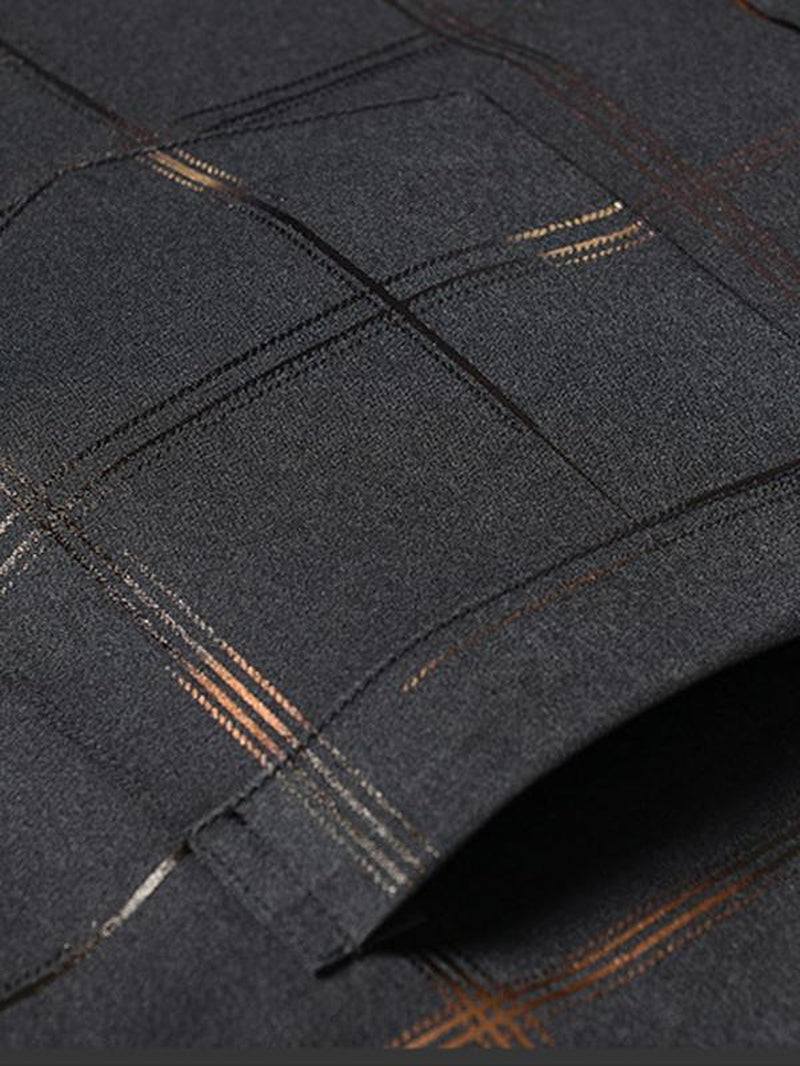 Men'S All over Print Long Sleeve Dress Shirt, Regular Fit Casual Business Collared Button Shirt for Work Office, Fashion Men'S Clothes for All Seasons, Button Decor Shirts